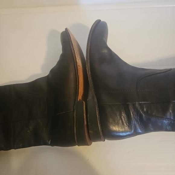 Frye Paige Tall Riding Boots Women’s Size 7 Brown Leather Equestrian - Picture 14 of 15